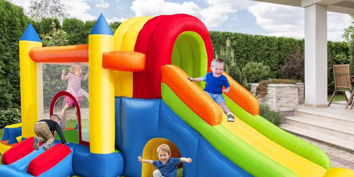Summer Party Fun with Water Bounce Houses